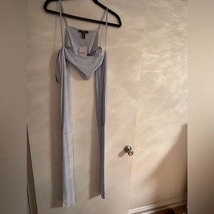 crop top & skirt matching set